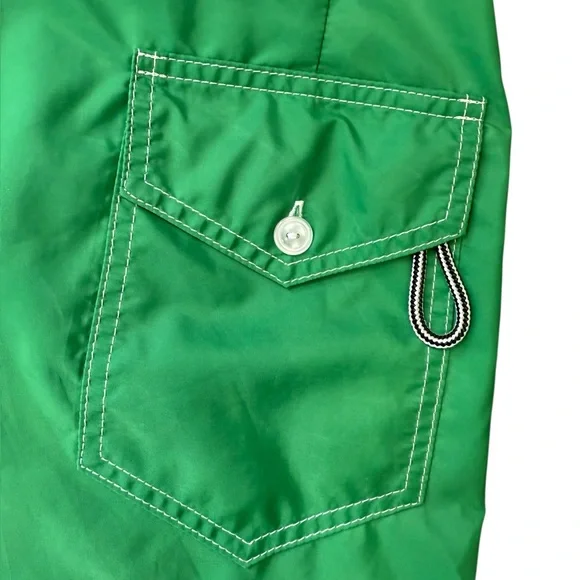 Birdwell Beach Britches Swimming Board Shorts Green Apple Size 35 - Picture 6 of 9